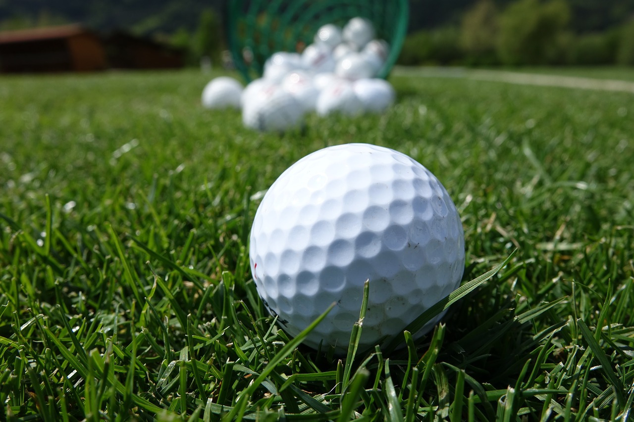 Old Duffer Golf image of practice range golf balls