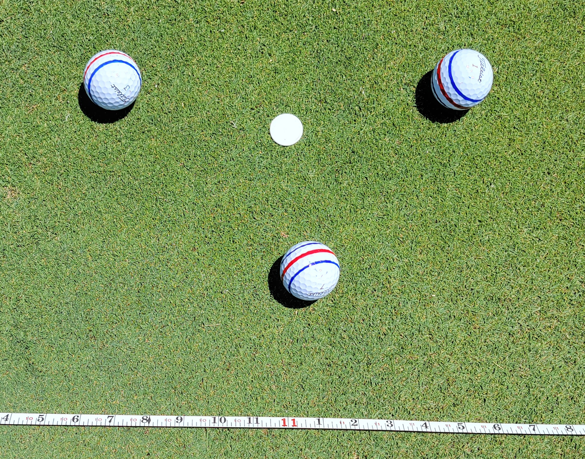 Old Duffer Golf image of how to measure the stimp reading on a green