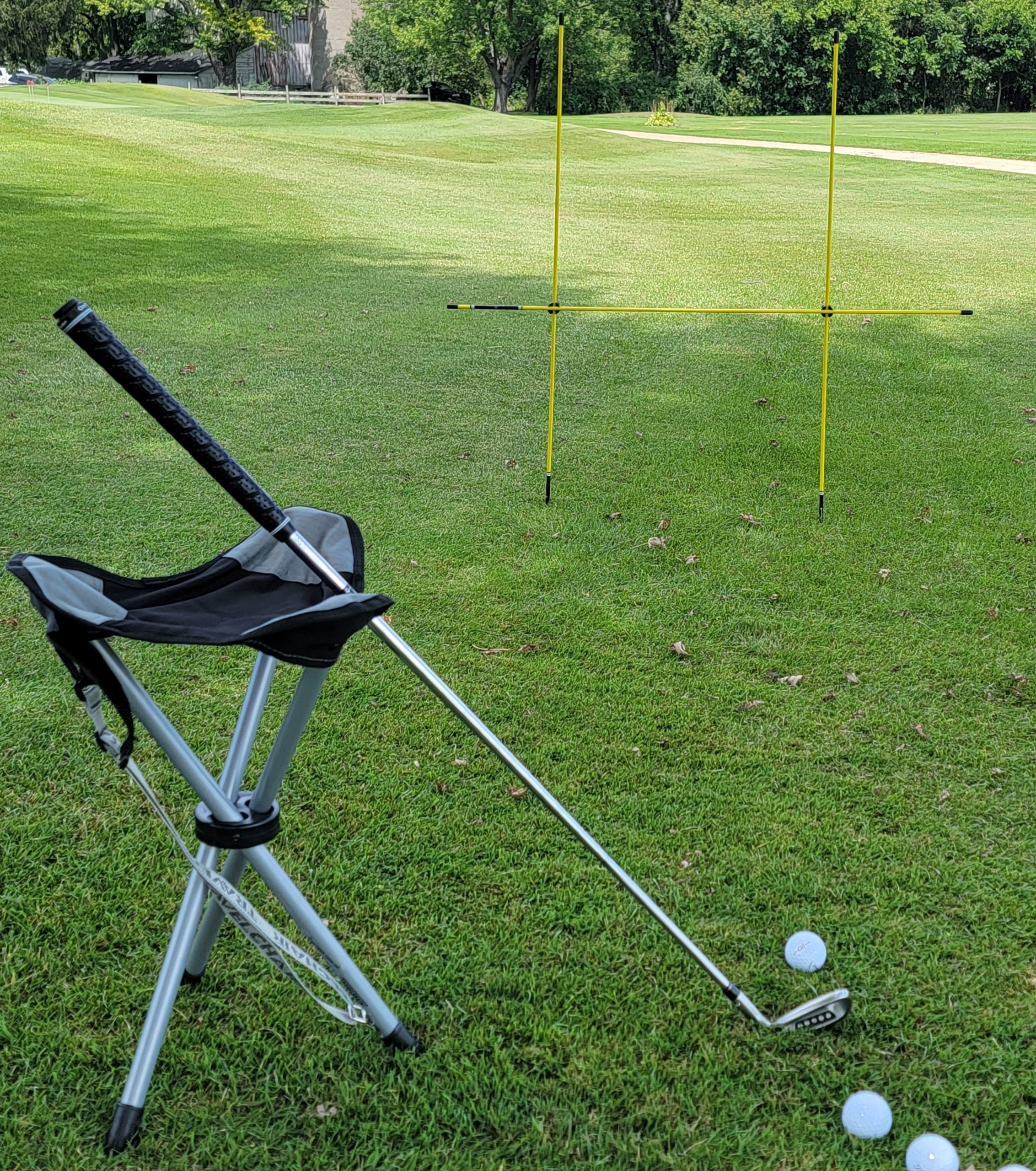 Old Duffer Golf image of a chipping station for golf