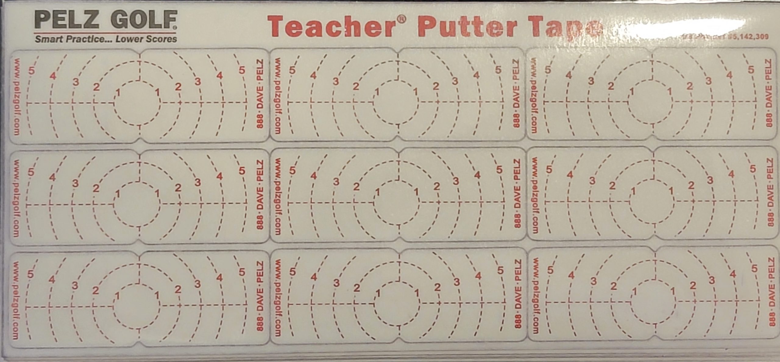 Old Duffer Golf image of Pelz Golf Teacher Putter Tape