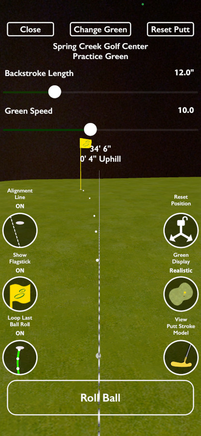 Old Duffer Golf image of Slopegraide roll ball option