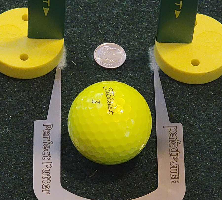 Old Duffer Golf image of the dime time game setup