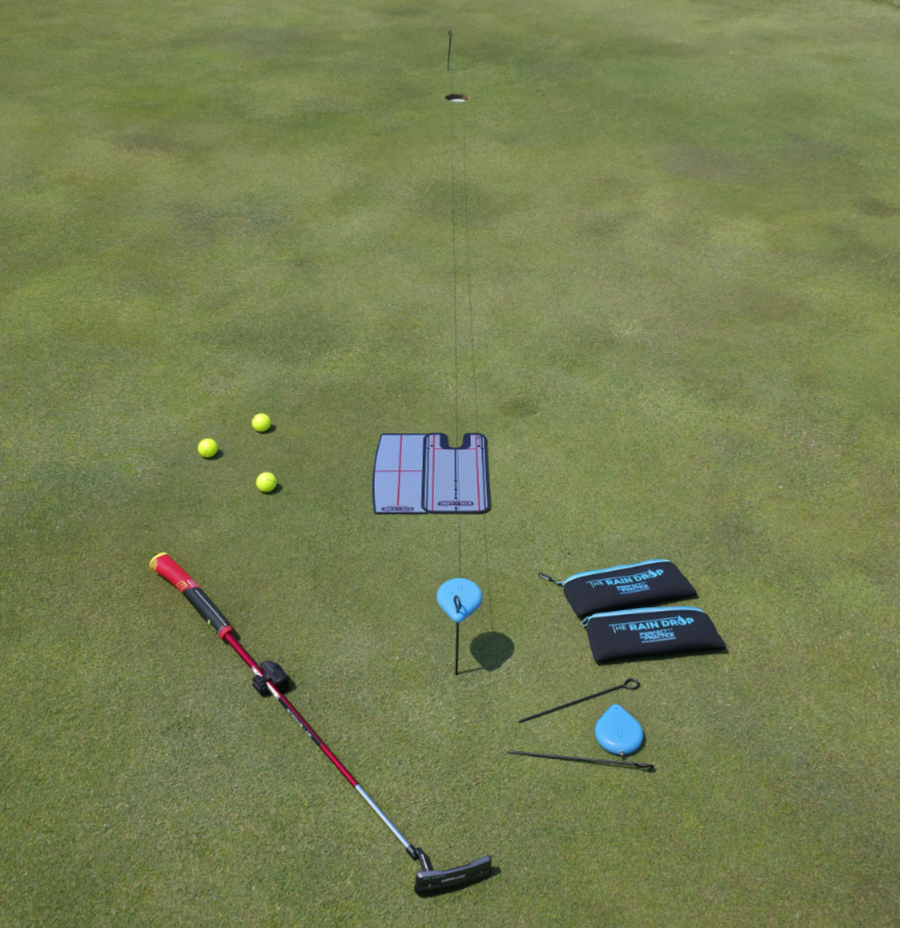 Old Duffer Golf image of putting practice setup