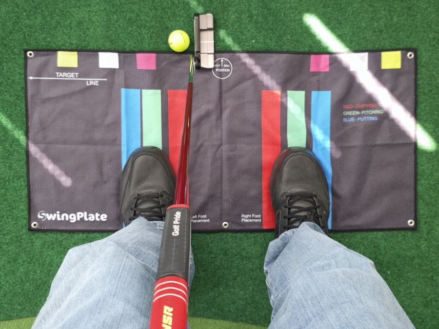 Old Duffer Golf image of the SwingPlate putting training aid